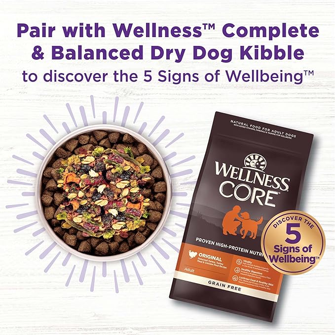 Wellness CORE Bowl Boosters Heart Health Dog Food Topper, 4 Ounce Bag