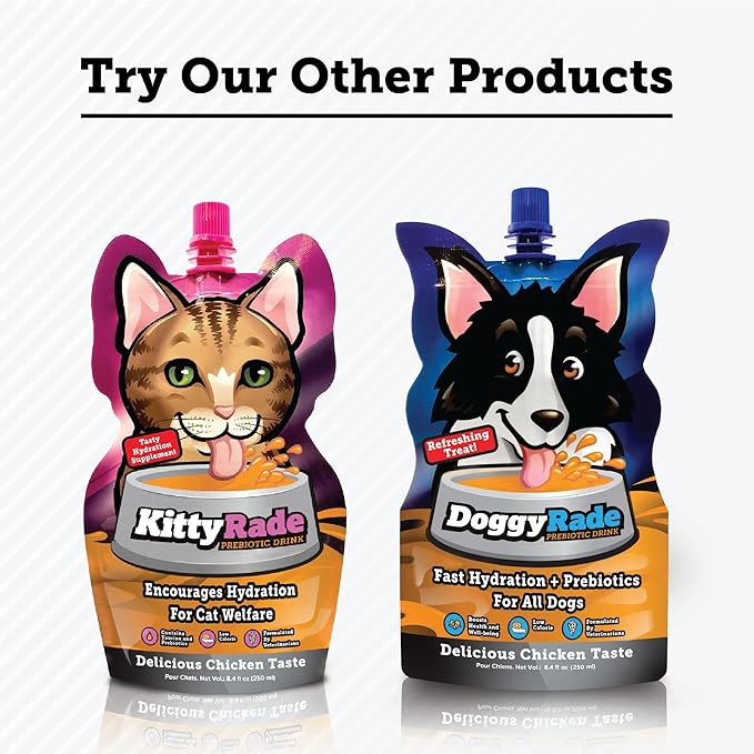 YummyRade – Pet Meal Topper for Dry Dog Food & Cat Food | Healthier Gravy Meal Enhancer & Tasty Low Calorie | Grain Free, Chicken Flavored | Flavor-Boosting Gravy Topper Pets Love! | (250ml x 10)