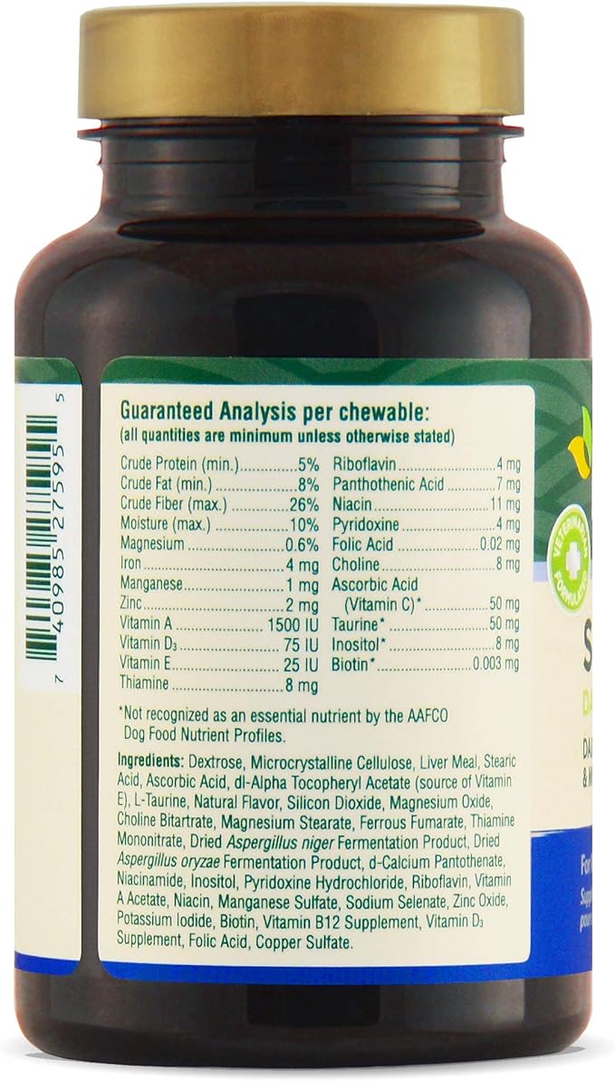 PetNC Natural Care Senior Multi Chewables for Dogs, 60 Count
