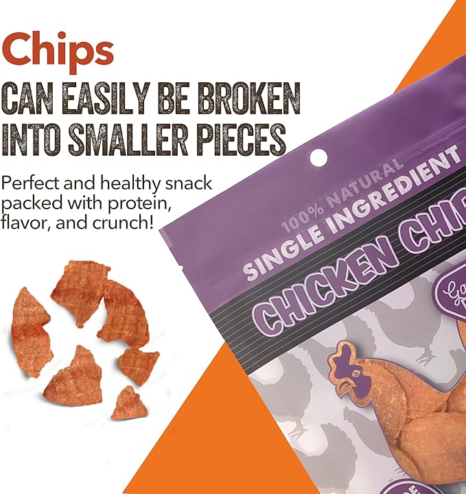 Gaines Family Farmstead Chicken Chips for Dogs, All-Natural, Grain-Free, Soy-Free, Dye-Free, Healthy Dog Treats for All Ages & Breeds, Puppies, Made in USA, 6 oz