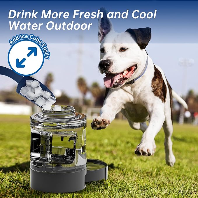 77oz Dog Water Bottle,Dog Camping Essentials Large Dog Water Bowl Dispenser with Pull-Out Drinking Bowl,Portable Travel Water for Dog, Dog Beach Accessories,Camping with Dogs Must Haves,Bpa Free