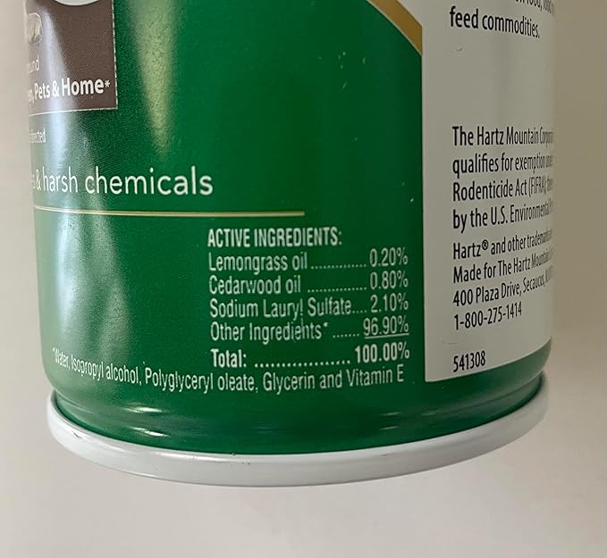 Hartz Nature’s Shield Flea & Tick Spray Treatment for Dogs, Natural and Effective Flea & Tick Prevention and Protection for Dogs with Cedarwood and Lemongrass Oil, 14 Ounces