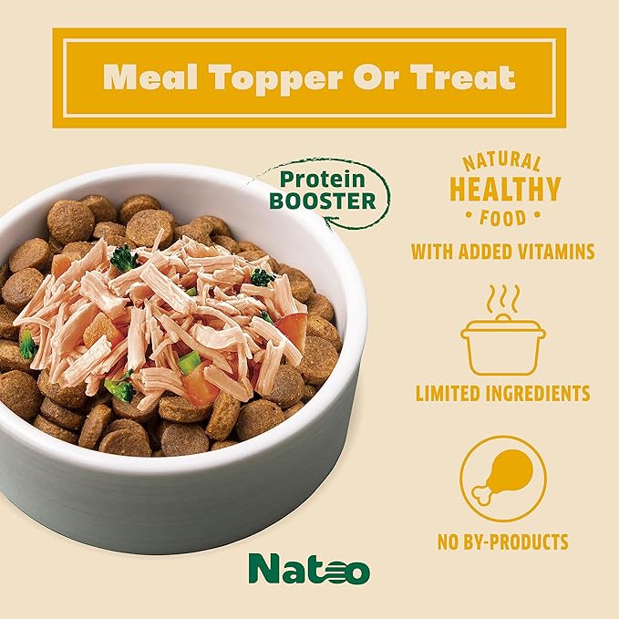 NATOO Dog Food Topper for Picky Eaters & Dog Treat (Chicken, Sweet Potato & Broccoli), Dog Toppers for Dry Food, Wet Meal Toppers for Dogs & Puppies, Limited Ingredient Dog Food, 3 oz (Case of 20)