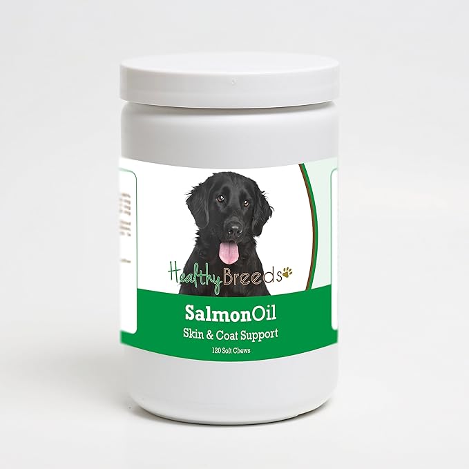 Healthy Breeds Flat Coated Retriever Salmon Oil Soft Chews 120 Count