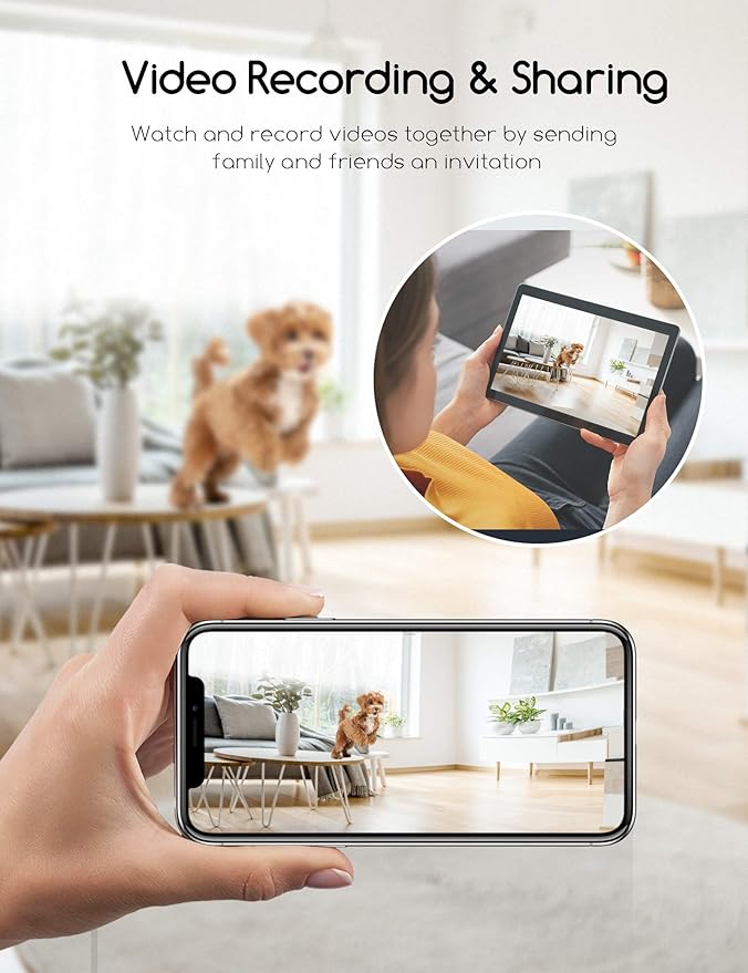 faroro Dog Camera with Treat Dispenser, 5G WiFi Pet Camera with Two Way Audio and 1080P Full HD Night Vision for Treat Tossing and Monitoring Your Pet Remotely