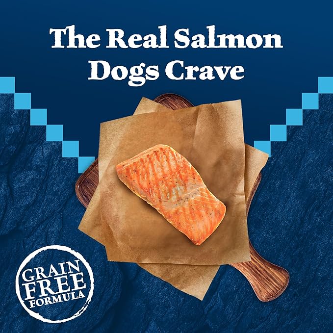 Blue Buffalo Wilderness Adult High-Protein Dry Dog Food with Real Salmon, Grain-Free, Made in the USA with Natural Ingredients, Salmon, 4.5-lb. Bag