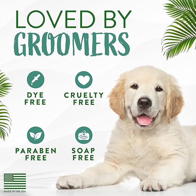 TropiClean Cocoa Butter Ear Wash for Dogs & Cats | Alcohol Free Dog Ear Cleaner Solution | Pet Ear Wash Derived from Natural Ingredients | Made in The USA | 1 Gallon