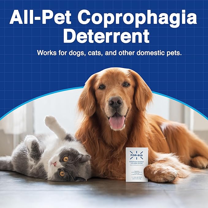 for Dogs and Cats | Stool Eating & Coprophagia Deterrent | Dog & Cat Food Powder Additive to Prevent Dogs from Eating Poop | Safe for Your Pets | Vet Recommended Formula for Anti-Coprophagia