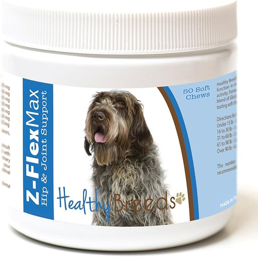 Healthy Breeds Wirehaired Pointing Griffon Z-Flex Max Hip and Joint Soft Chews 50 Count