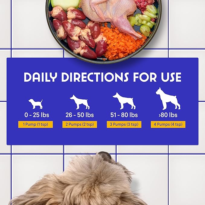 Fish Oil For Dogs - Omega 3 For Dogs From Alaskan Salmon, Cod & Krill Oil - EPA DHA Fatty Acids - Less Shedding & Itching - Skin, Joint, Immune & Heart Health - 16 oz Pet Liquid Supplement