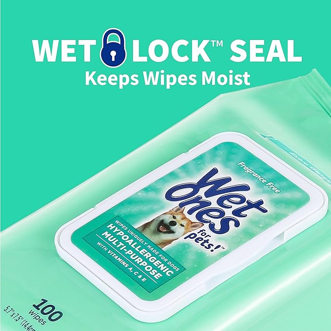 Wet Ones Mixed 13 Piece Bundle of Human & Pet Wet Wipes, Hypoallergenic | 10 Packs Sensitive Skin Hand and Face Wipes, 20 Ct Plus 3 Packs for Pets Hypoallergenic Dog Wipes, 100ct