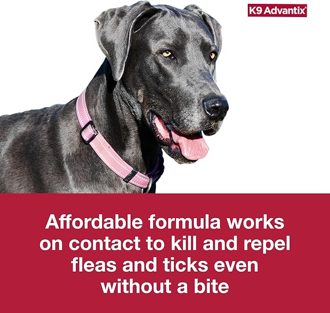 K9 Advantix Flea, Tick & Mosquito Prevention for Dogs Over 55 lbs. | Flea Drops for Extra Large Dogs | Apply Monthly | 2 Treatments