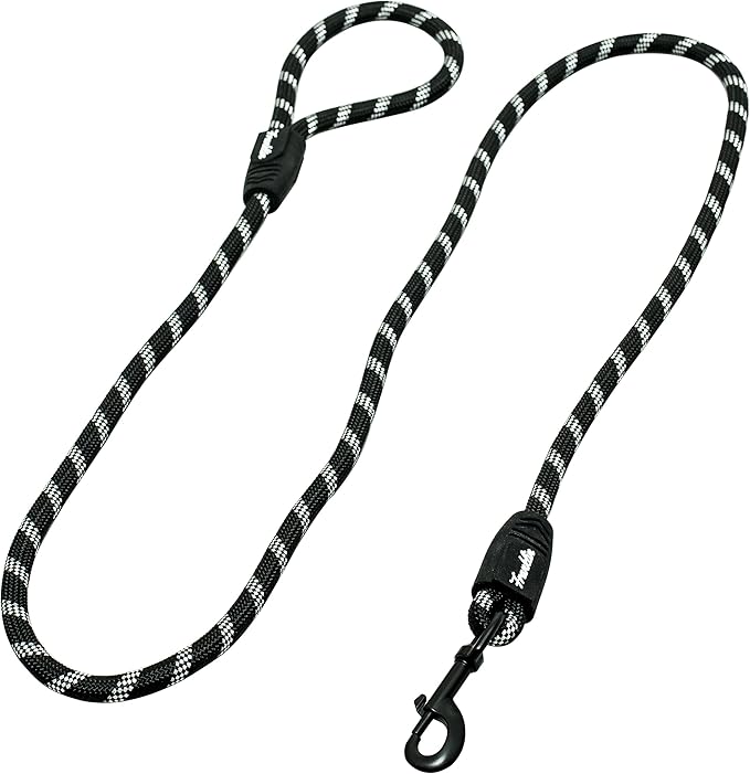 Franklin Pet Supply Nylon Dog Leash - Rope - Reflective - Dog Training - 6 Foot - Dog Walking - Ultra Strong