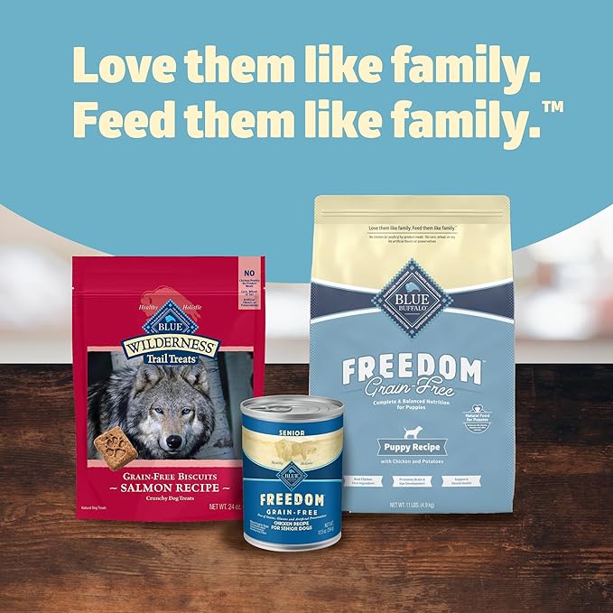 Blue Buffalo Freedom Grain-Free Puppy Dry Dog Food with DHA, Complete & Balanced Nutrition for Puppies, Made in the USA, Chicken & Potatoes, 11-lb. Bag
