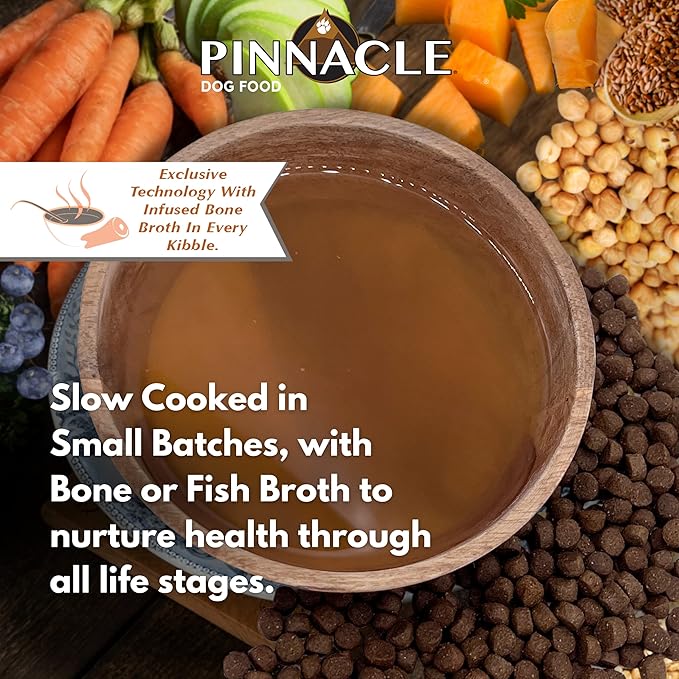 pinnacle pet Duck & Sweet Potato Dry Dog Food 4 lb, Infused with Broth