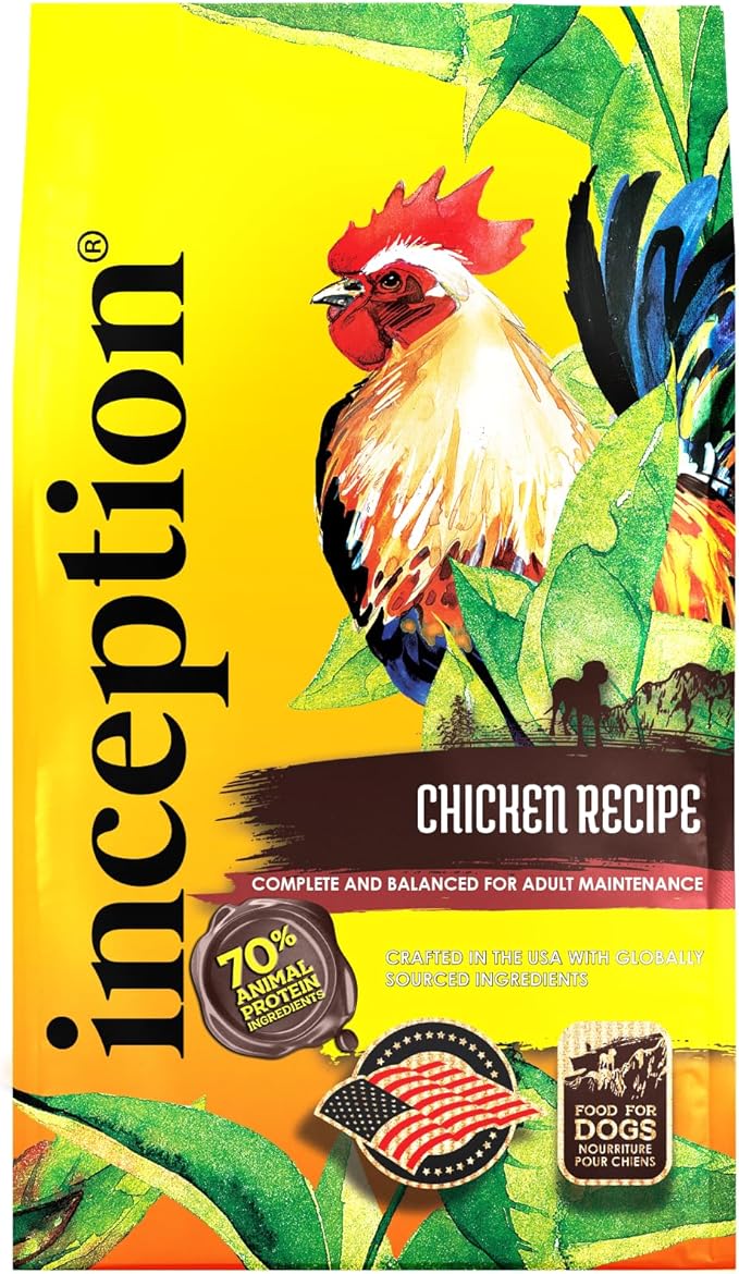 Inception® Dry Dog Food Chicken Recipe – Complete and Balanced Dog Food – Meat First Legume Free Dry Dog Food – 27 lb. Bag