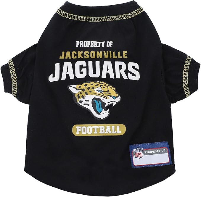Pets First PET SHIRT for Dogs & Cats - NFL JACKSONVILLE JAGUARS Dog T-Shirt, X-Small. - Cutest Pet Tee Shirt for the real sporty pup