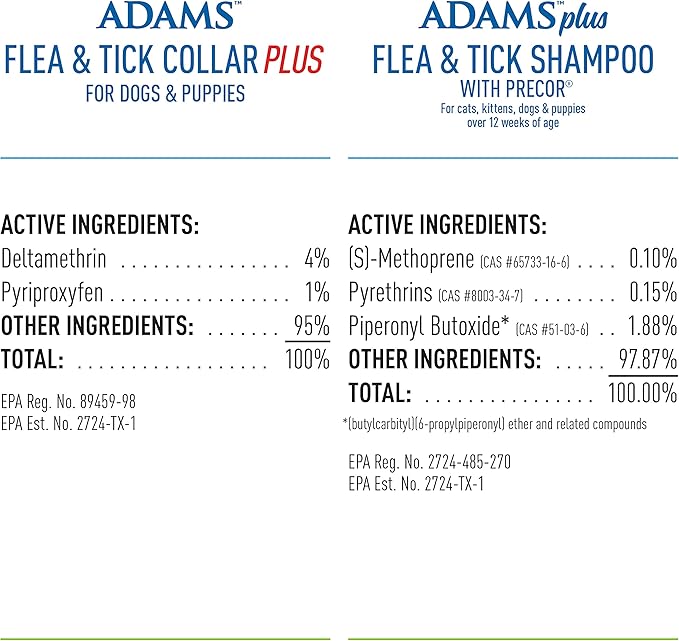 Adams Collar + Shampoo Bundle