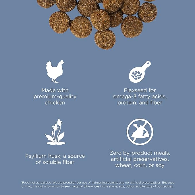 GO! SOLUTIONS Weight Management + Joint Care Grain-Free Chicken Recipe for Dogs, 3.5 lb Bag - Healthy Weight Dog Food for Adult + Senior Dogs