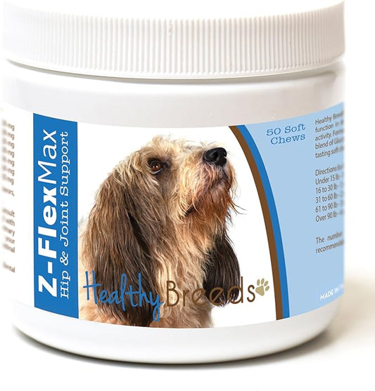 Healthy Breeds Petits Bassets Griffons Vendeen Z-Flex Max Hip and Joint Soft Chews 50 Count