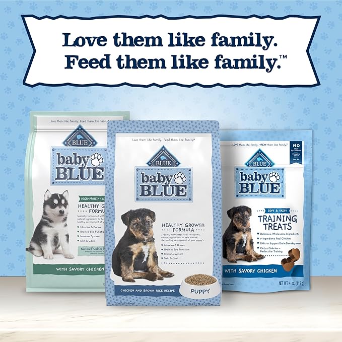 Blue Buffalo Baby Blue Healthy Growth Formula Natural Puppy Dry Dog Food, Chicken and Brown Rice Recipe 24-lb