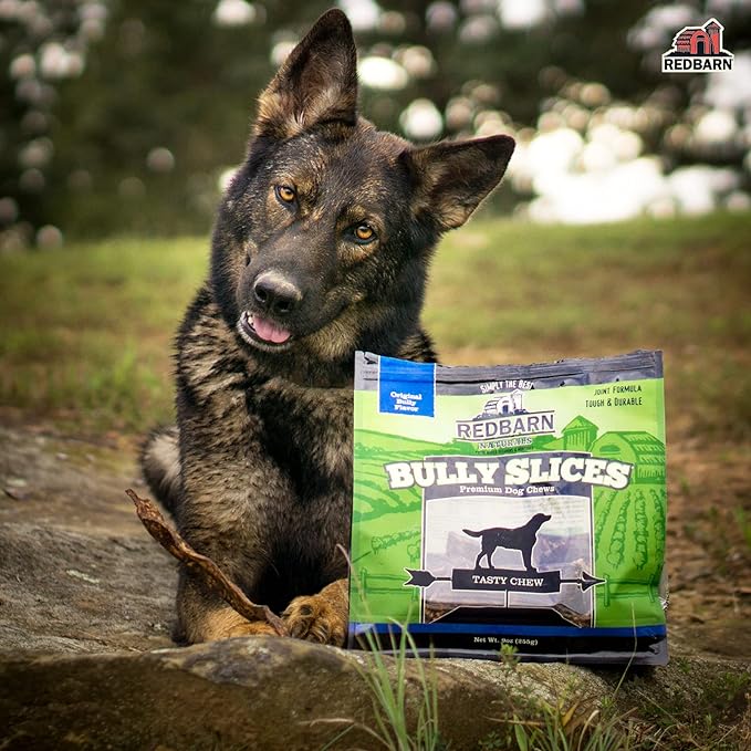 Redbarn Bully Slices for Dogs (Original Bully) Natural Dental Treats (12 Bags)