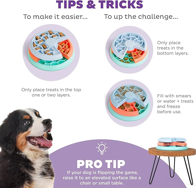 Nina Ottosson by Outward Hound Puppy Lickin' Layers Interactive Dog Puzzle Game and Slow Feeder for Puppies