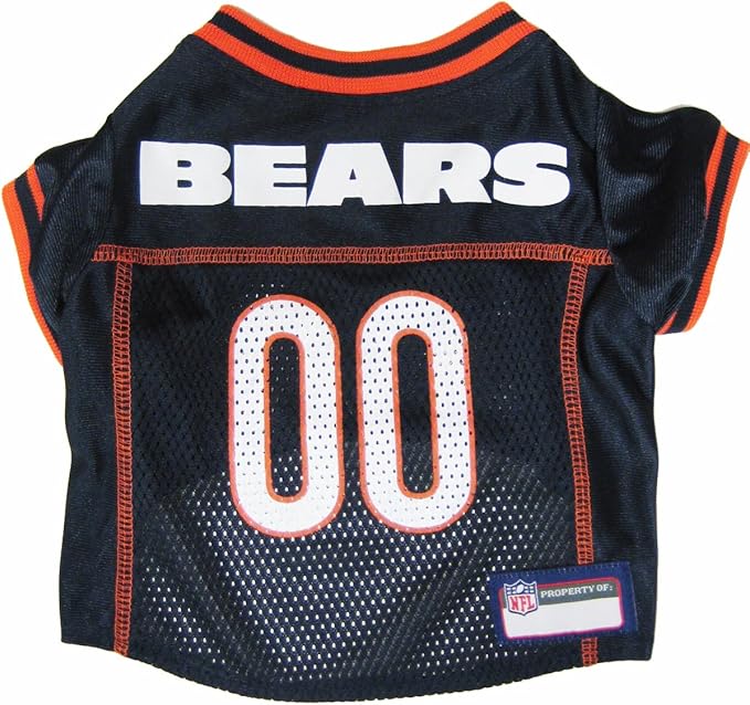 NFL Chicago Bears Dog Jersey, Size: Medium. Best Football Jersey Costume for Dogs & Cats. Licensed Jersey Shirt