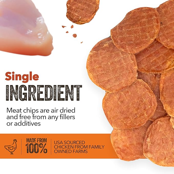 Gaines Family Farmstead Chicken Chips for Dogs, All-Natural, Grain-Free, Soy-Free, Dye-Free, Healthy Dog Treats for All Ages & Breeds, Puppies, Made in USA, 6 oz