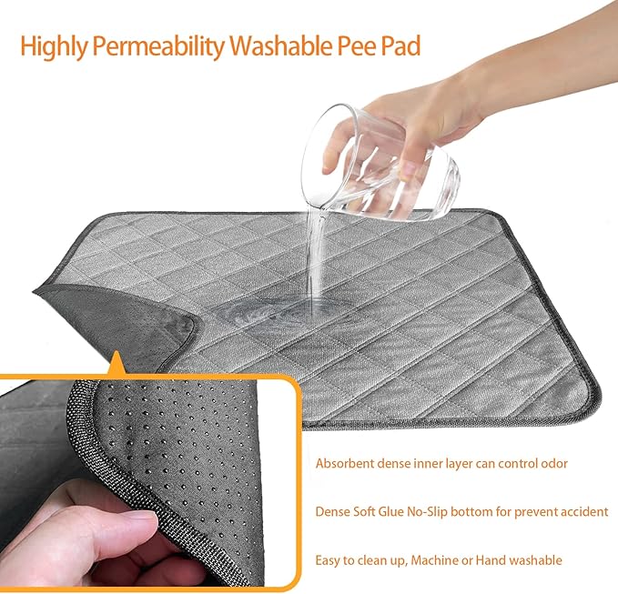 Dog Grass Pad with Tray, Dog Potty Grass for Puppy Training, Artificial Fake Grass for Dogs to Pee on Indoor Outdoor
