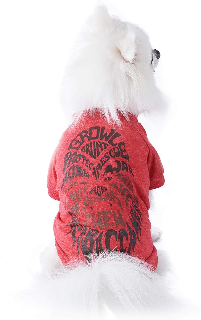 Star Wars for Pets Red Chewbacca Growl Dog Tee | Dog Shirt for Large Dogs | Size X-Large | Soft, Cute, and Comfortable Dog Clothing and Apparel, Cute Dog Clothes