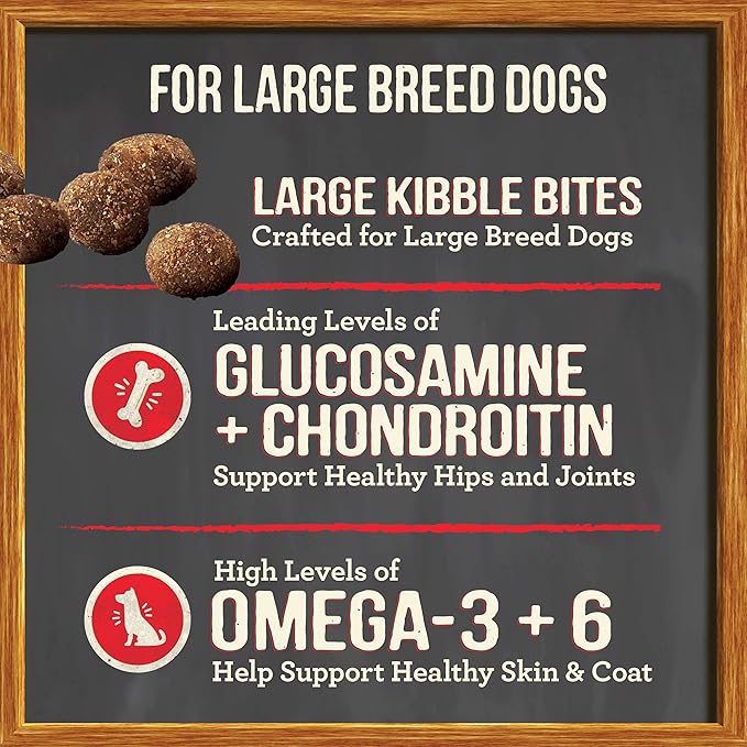 Merrick Grain Free Premium Large Breed Dry Dog Food, Wholesome and Natural Kibble, Chicken and Sweet Potato - 22.0 lb. Bag