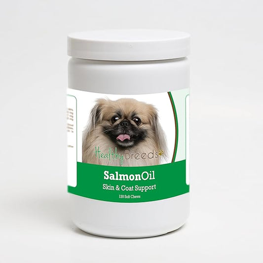 Healthy Breeds Pekingese Salmon Oil Soft Chews 120 Count
