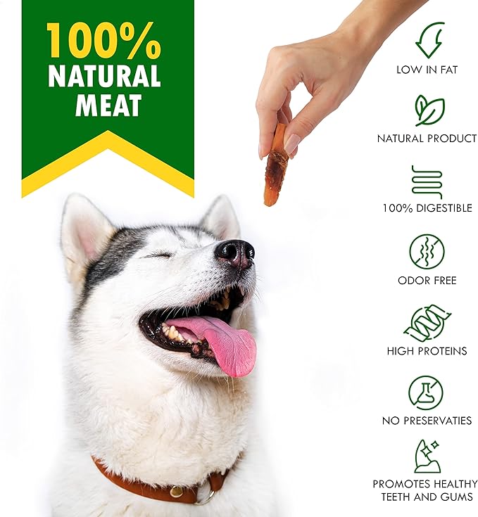 Dog Sweet Potato Wrapped with Chicken & Pet Natural Chew Treats - Grain Free Meat & Human Grade Dried Snacks in Bulk - Best Twists for Training Small & Large Dogs - Made for USA