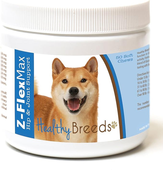 Healthy Breeds Shiba Inu Z-Flex Max Hip and Joint Soft Chews 50 Count