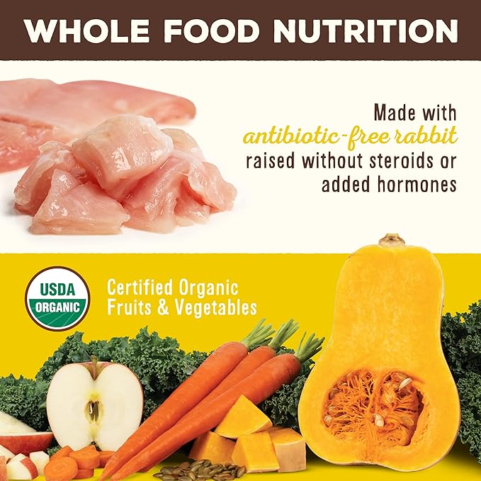 Primal Freeze Dried Dog Food Nuggets, Rabbit; Complete & Balanced Meal; Also Use as Topper or Treat; Premium, Healthy, Grain Free, High Protein Raw Dog Food, 5.5 oz