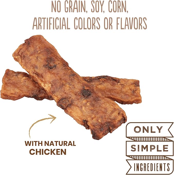 Cloud Star Wag More Bark Less Chicken & Sweet Potato Recipe Grain-Free Jerky Dog Treats 10 Ounce Bag, Model: 693804191113