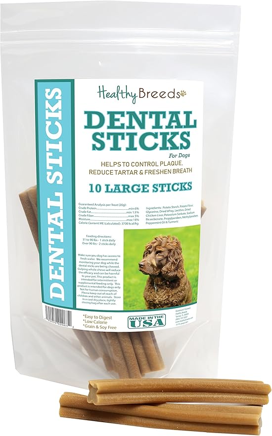 Healthy Breeds Boykin Spaniel Dental Sticks Large 10 Count