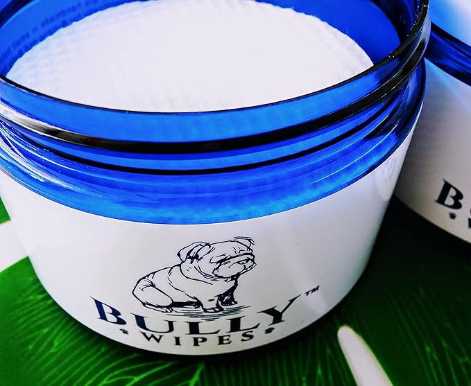Bully Wipes - Bulldog Wrinkle Wipes Specifically for Bulldog Breeds All Natural Organic Formula Refreshing Botanical Scent - Removes Dirt - Safe to use around Eyes, Ears, Paw, Wrinkles!