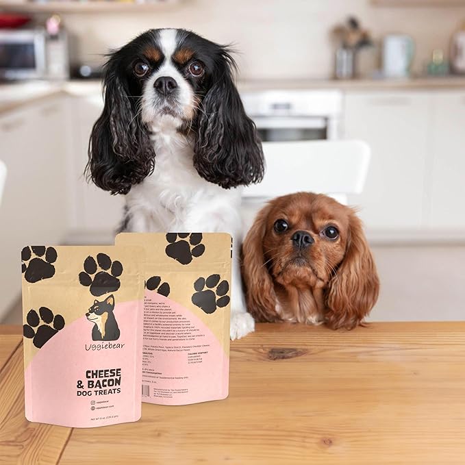 All Natural, Made in The USA, and Grain Free Dog Treats, Cheese & Bacon Flavor, Low Calorie, 100% Recycled Packaging