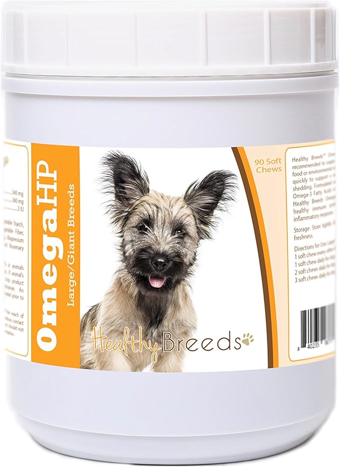 Healthy Breeds Skye Terrier Omega HP Fatty Acid Skin and Coat Support Soft Chews 90 Count