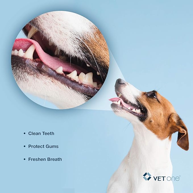 Vet One DuoClenz Enzyme Coated Dog Dental Chews for Large Dogs - Veterinarian Formulated - 30 Count