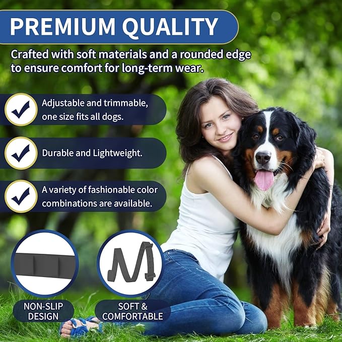 4 Pack Flea Collar for Dogs, 8 Months Flea and Tick Collar for Dogs Puppies, Flea and Tick Prevention for Dogs, Adjustable Waterproof Dog Flea Collar, Dog Flea Tick Treatment-Pink Black Orange Gray