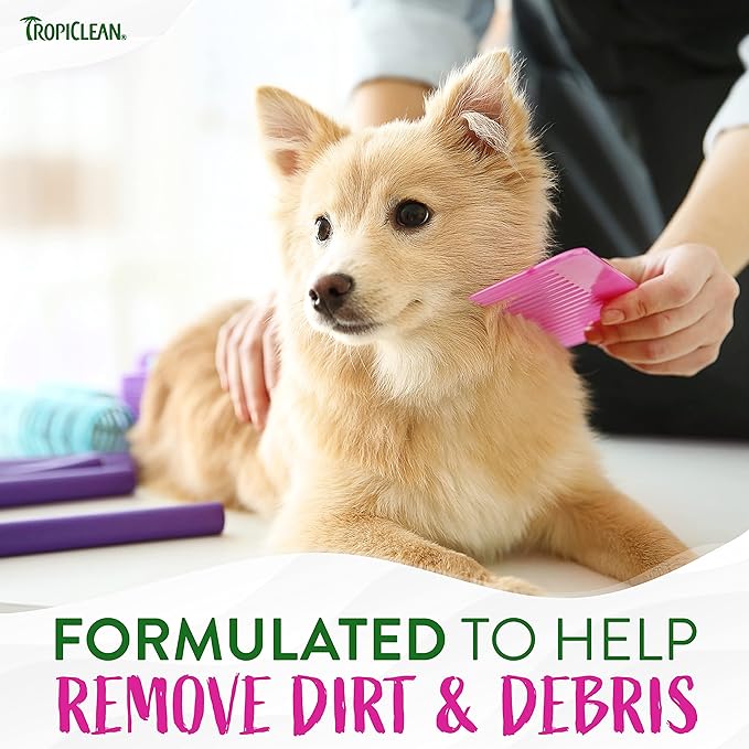 TropiClean Berry & Coconut Deep Cleansing Dog Shampoo | Deodorizing Dog Shampoo | Natural Pet Shampoo Derived from Natural Ingredients | Cat Friendly | Made in the USA | 1 gal.