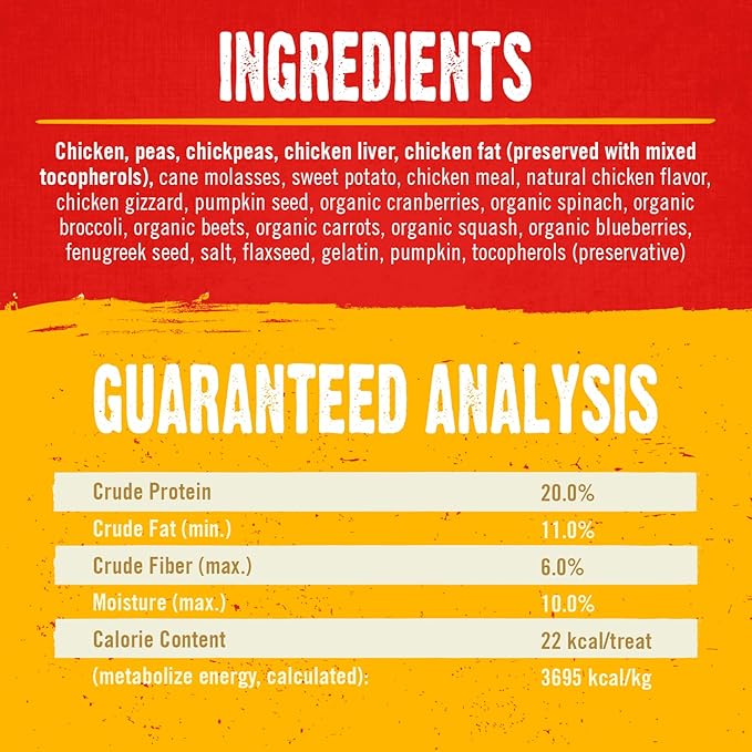 Stella & Chewy's Freeze-Dried Raw Coated Dog Biscuits – Cage-Free Chicken Recipe – Protein Rich, Grain Free Dog & Puppy Treat – Great Snack for Training & Rewarding – 9 oz Bag