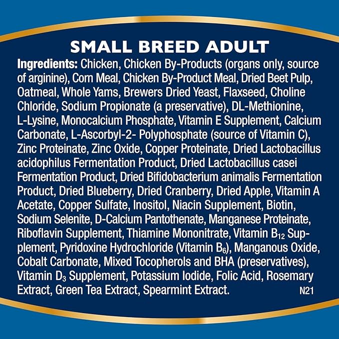 Bil-Jac Dry Dog Food Small Breed Adult Formula 6lb Bag (2-Pack) - Chicken, Oatmeal & Yams - Super Premium Since 1947