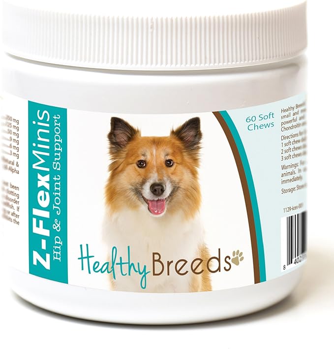 Healthy Breeds Icelandic Sheepdog Z-Flex Minis Hip and Joint Support Soft Chews 60 Count