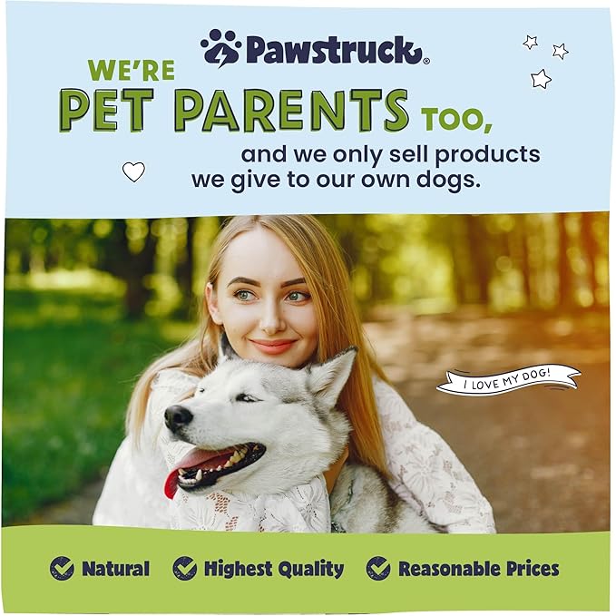 Pawstruck Bizarre Bargain Bag Assorted Natural Dog Chew Treats - Animal Ears, Jerky, Bones, Hooves, Beef Straps - Long Lasting Rawhide Alternative for Chewers All Breeds - 1 lb - Packaging May Vary