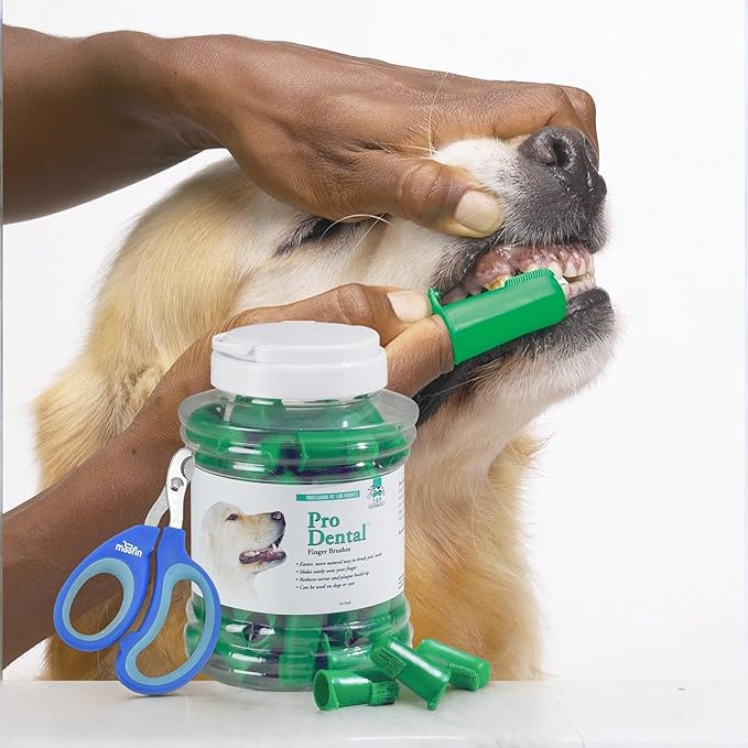 Prodental Dog Finger Tooth Brush, 50 Pcs Finger Toothbrush for Dogs, Cats & Small Pets