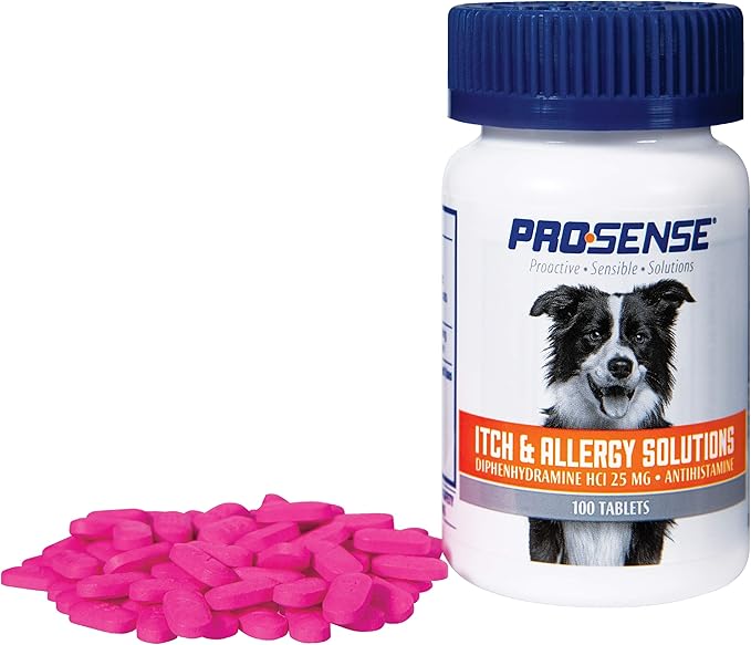 Pro-Sense ProSense Itch and Allergy Solutions 100 Count, for Dogs, Antihistamine